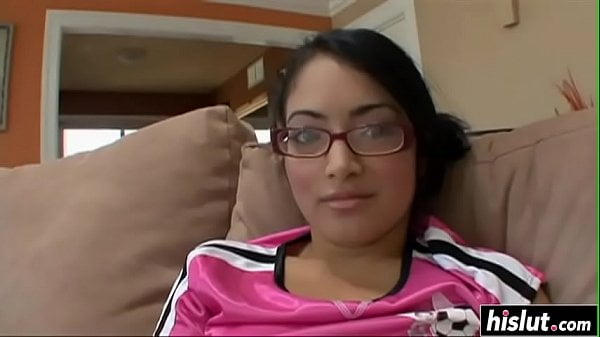 Hairy Nerdy Babe Gets a Deep Creampie