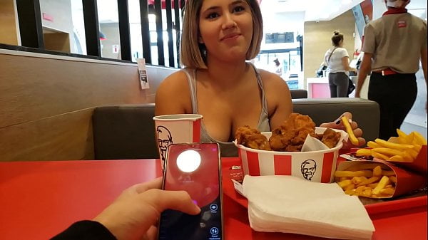 Remote-Control Toy in Public, Then Bathroom Creampie